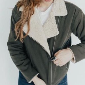 Carly Jean Los Angeles | Sherpa Moto Jacket